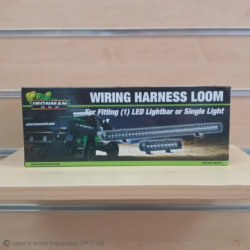 Ironman 4x4 - Wiring Harness Loom for fitting (1) LED Lightbar or Single Light