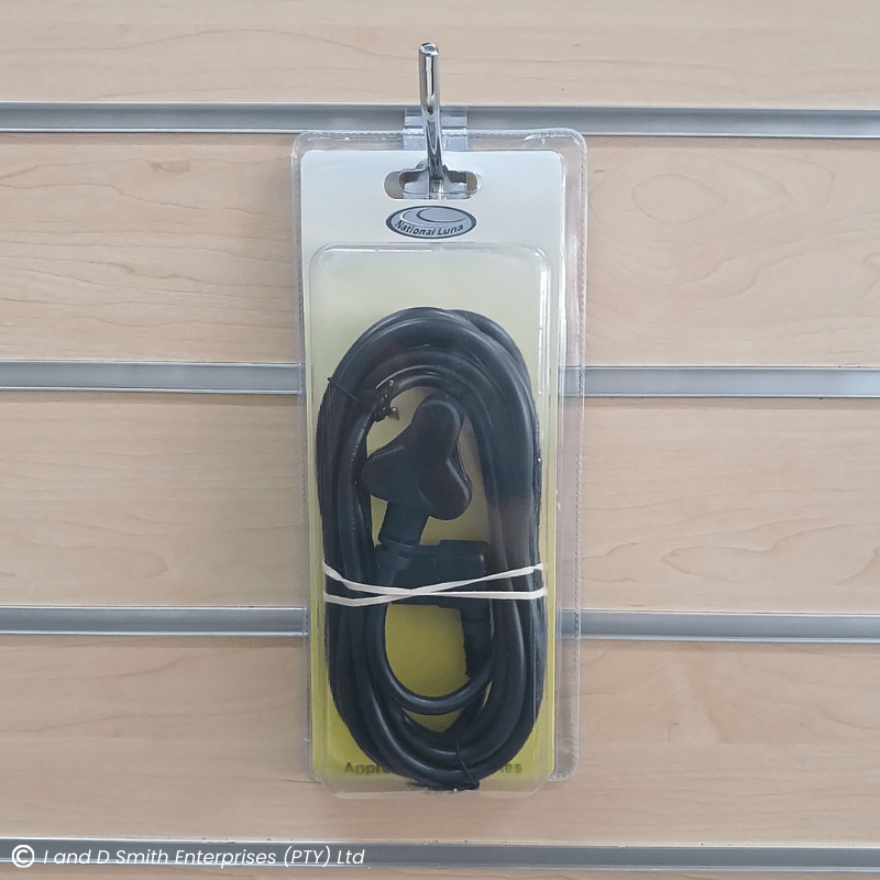National Luna - 220v AC 3m power lead with SA std (Fridge Cable)