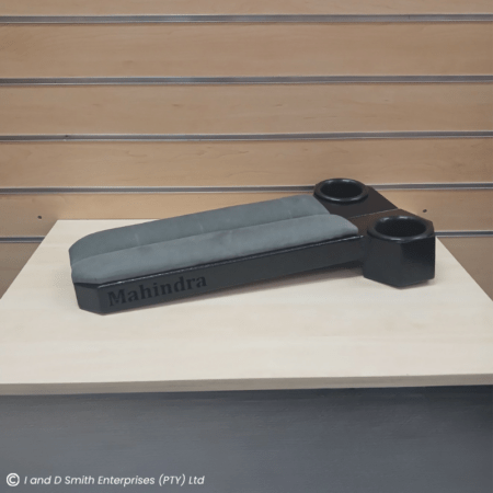 Mahindra Arm Rests (Mahindra) (Black Metal with Grey Canvas)