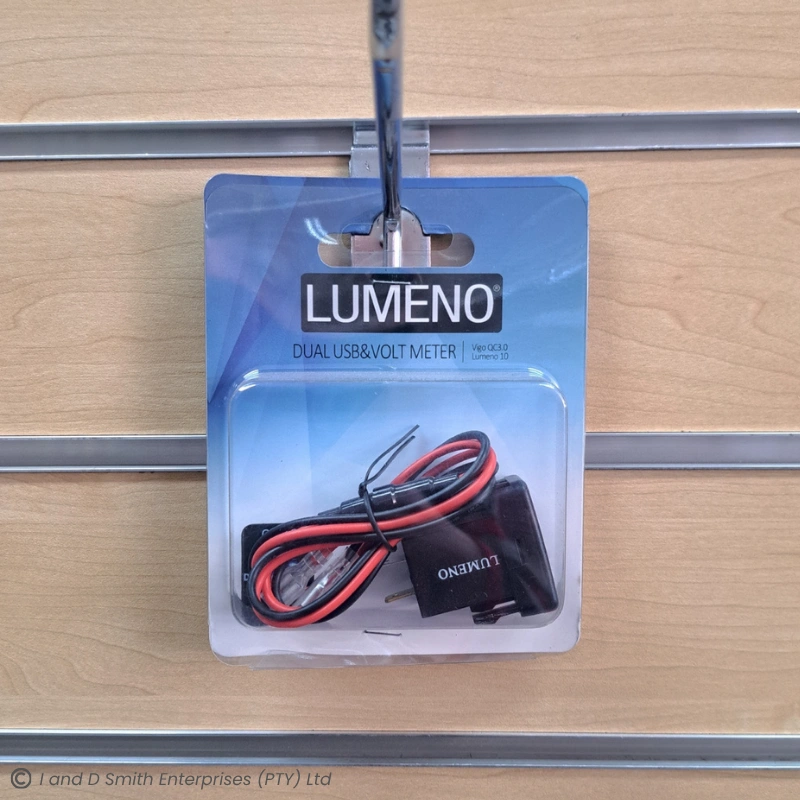Lumeno - Dual QC3 USB Charger with Volt Meter (Vigo)