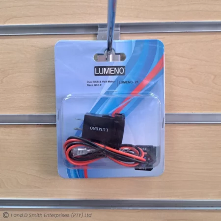 Lumeno - Dual QC3 USB Charger with Volt Meter (Revo)